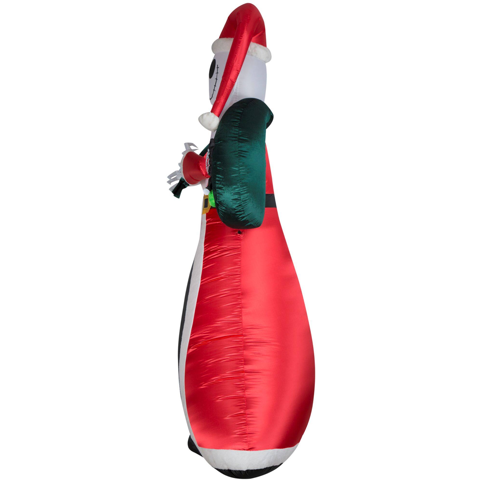 10ft. Airblown® Inflatable Giant Christmas Jack Skellington as Sandy Claws